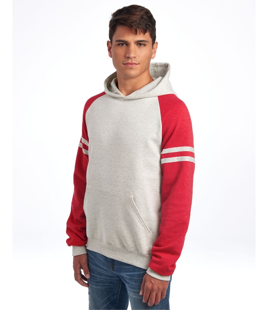 Oatmeal Heather/ Fiery Red Heather