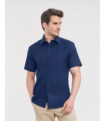 Men's Short Sleeve Tailored Oxford Shirt