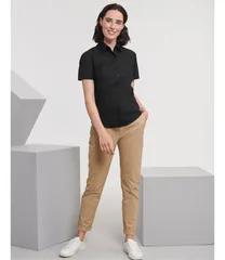 Ladies' Short Sleeve Tailored Oxford Shirt