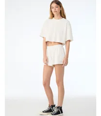 Women's Heavyweight Washed Cropped Tee
