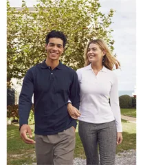 Ladies Stretch Premium Polo L/S