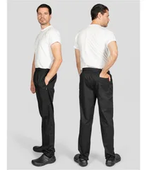 Unisex Elasticated Black Trouser