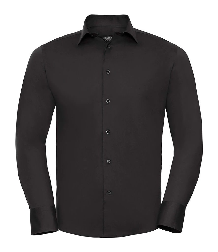 Russell Athletic Collection Long Sleeve Easy Care Fitted Shirt