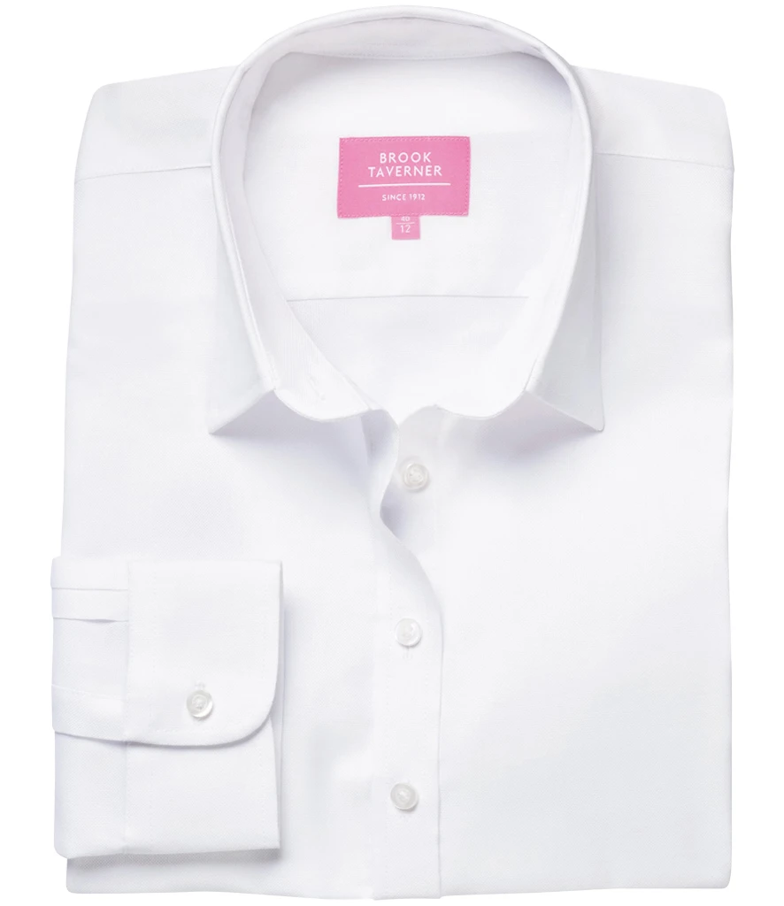 Brook Taverner Ladies Albany Long Sleeve Classic Oxford Shirt