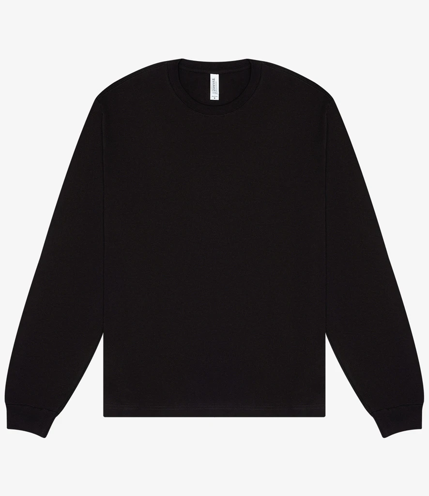 Canvas Unisex Heavyweight Long Sleeve Boxy T-Shirt