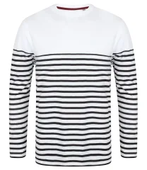 Front Row Unisex Long Sleeve Breton Striped T-Shirt