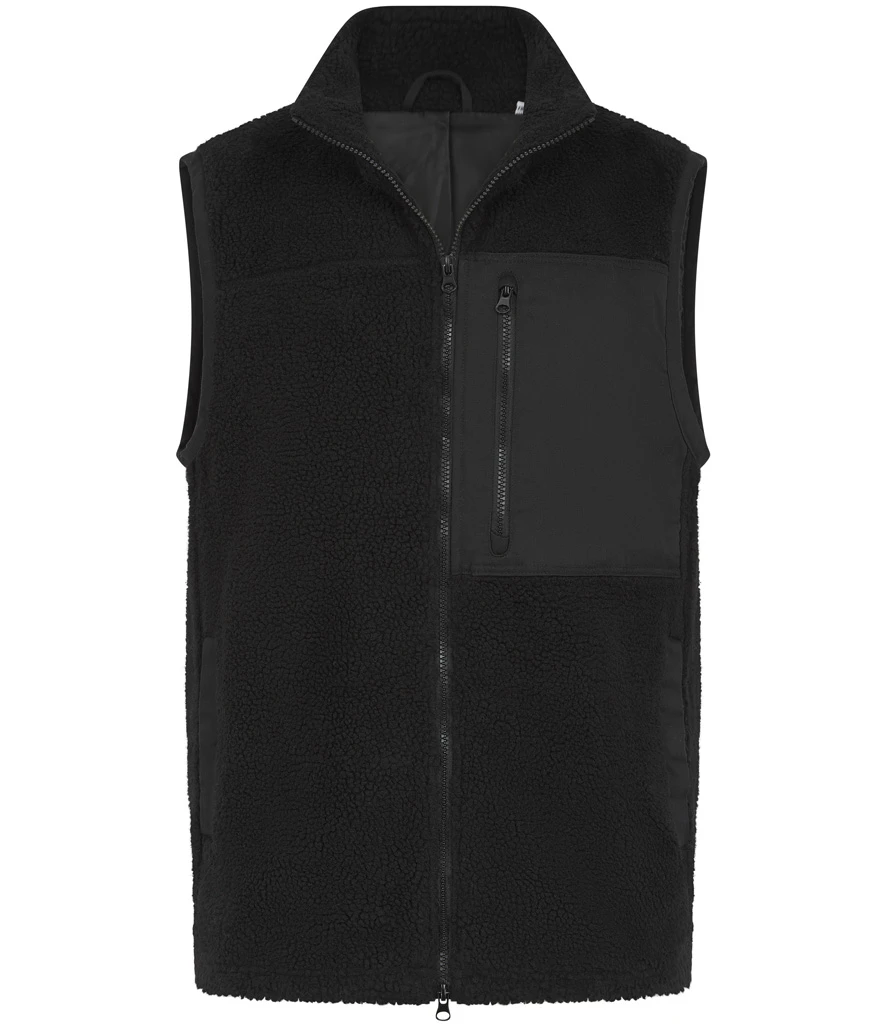 Front Row Recycled Sherpa Gilet