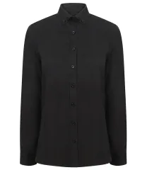 Henbury Ladies Modern Long Sleeve Regular Fit Oxford Shirt