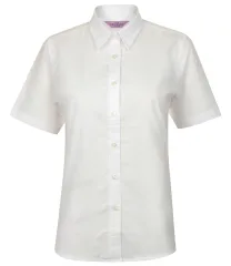Henbury Ladies Short Sleeve Classic Oxford Shirt