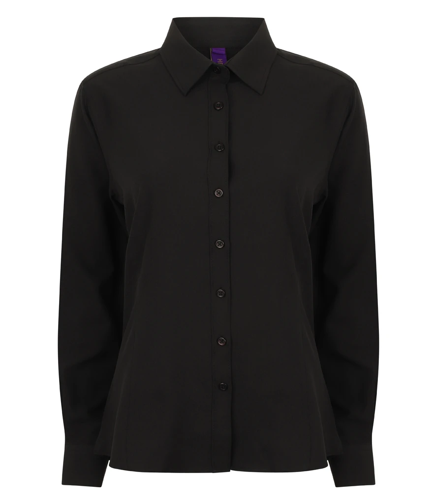 Henbury Ladies Long Sleeve Wicking Shirt