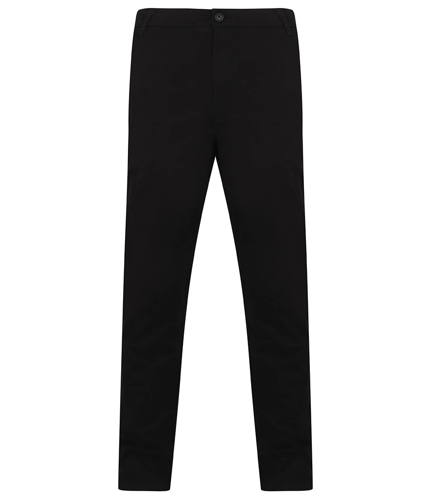 Henbury Stretch Flex Waistband Chino Trousers