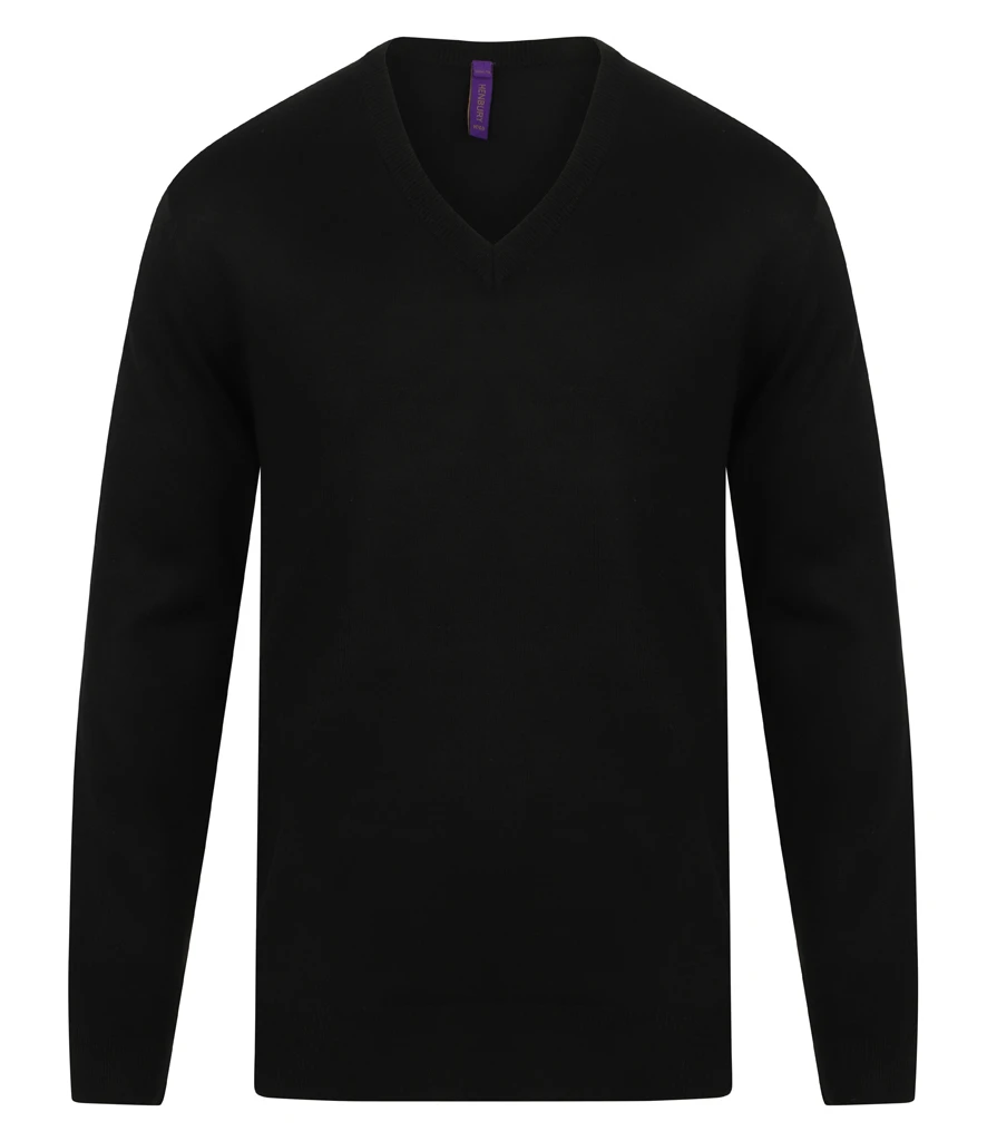 Henbury Acrylic V Neck Sweater