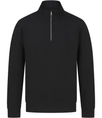 Henbury Unisex Sustainable 1/4 Zip Sweatshirt