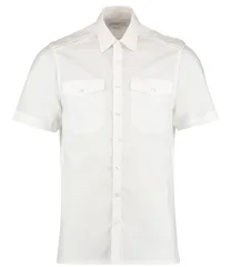 Kustom Kit Short Sleeve Tailored Pilot Shirt