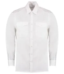 Kustom Kit Long Sleeve Tailored Pilot Shirt