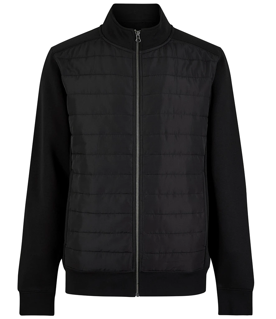 Kustom Kit Regular Fit Quilted Full Zip Sweat Jacket