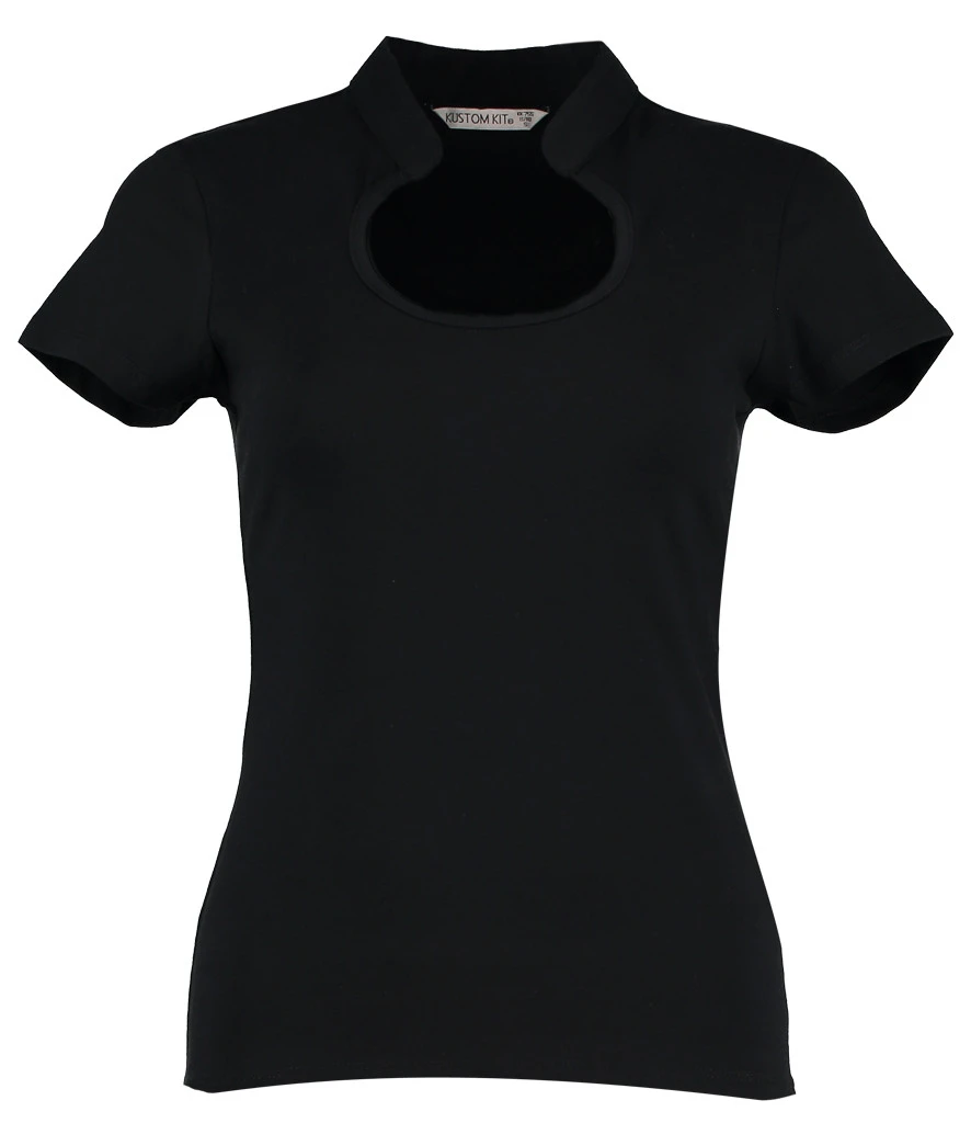Kustom Kit Ladies Keyhole Neck Corporate Top