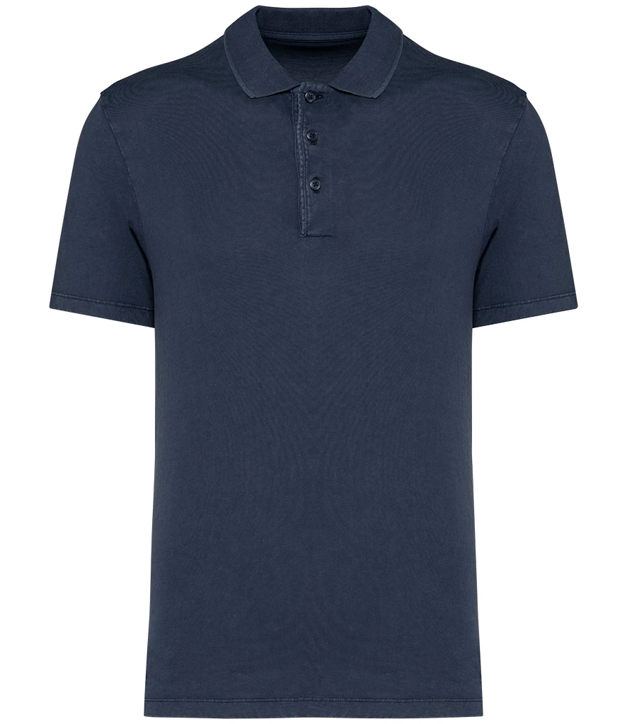 Native Spirit Washed Jersey Polo Shirt