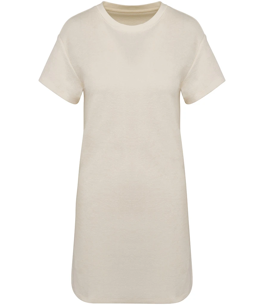 Native Spirit Ladies Terry Towel Dropped Shoulder T-Shirt Dress