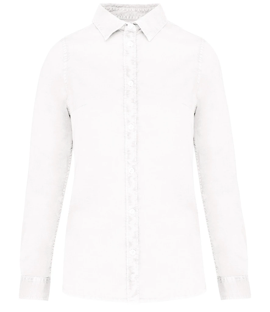Native Spirit Ladies Washed Long Sleeve Shirt