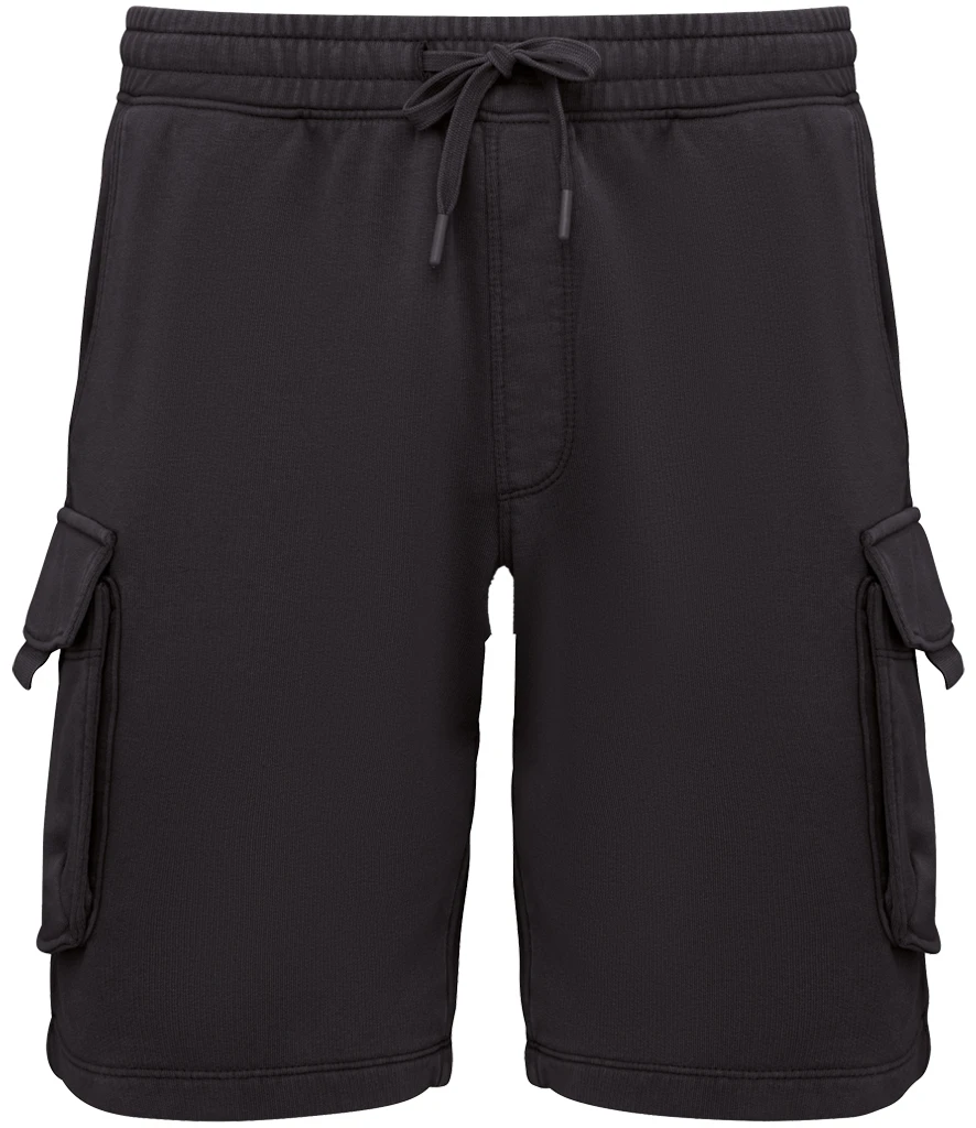 Native Spirit French Terry Washed Effect Cargo Shorts