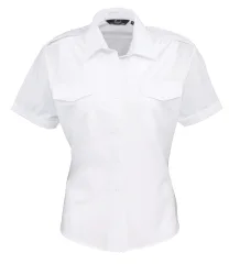 Premier Ladies Short Sleeve Pilot Shirt
