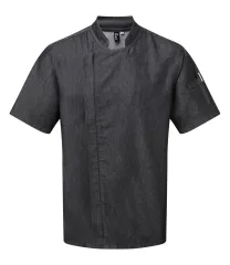 Premier Short Sleeve Zipped Chef's Jacket