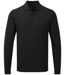Premier Essential Unisex Long Sleeve Polo Shirt