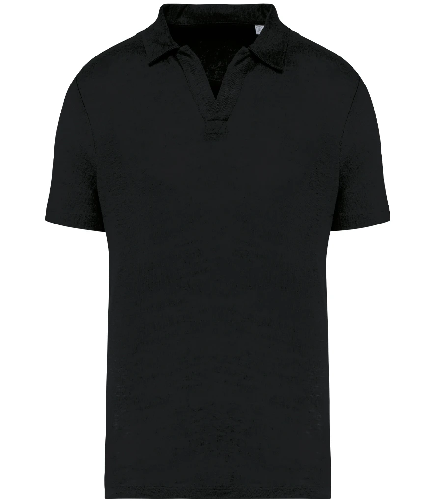 Spasso Linen Polo Shirt