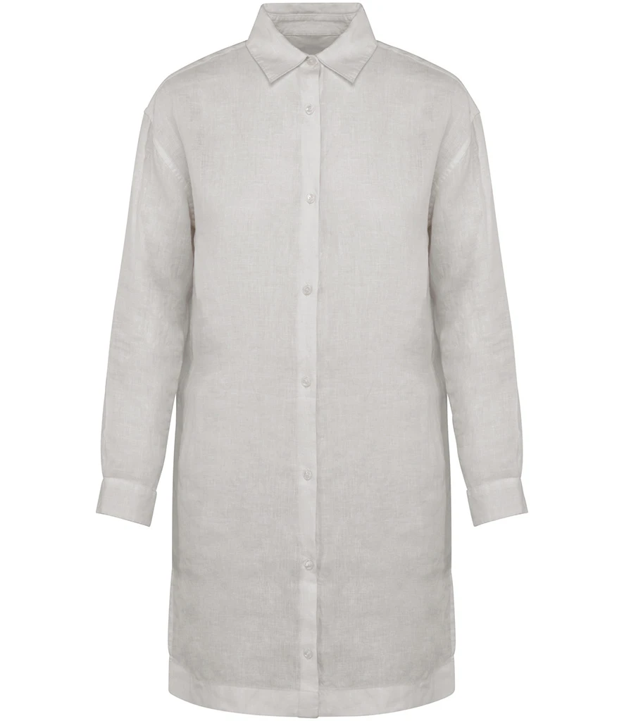 Spasso Ladies Linen Dress Shirt