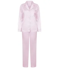 Towel City Ladies Satin Long PJ's