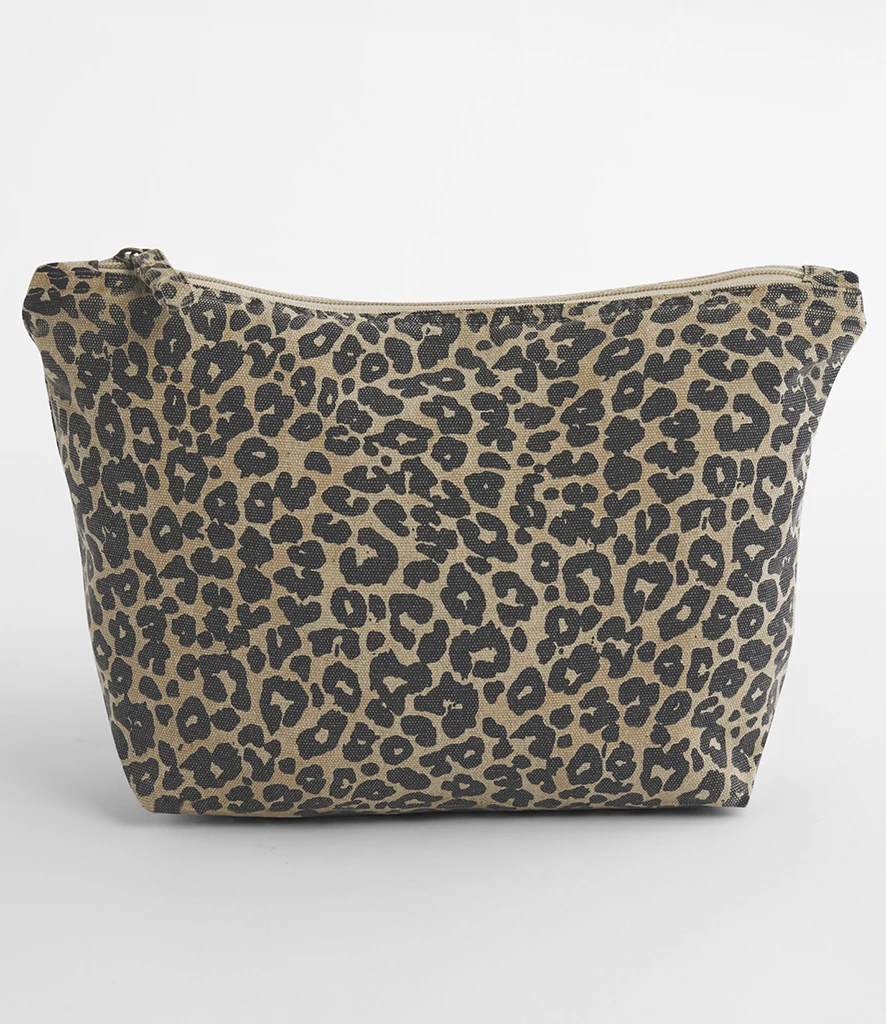 Westford Mill Leopard Print Canvas Accessory Bag