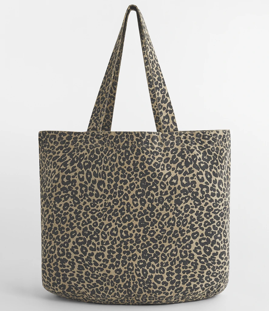 Westford Mill Leopard Print Canvas Shopper