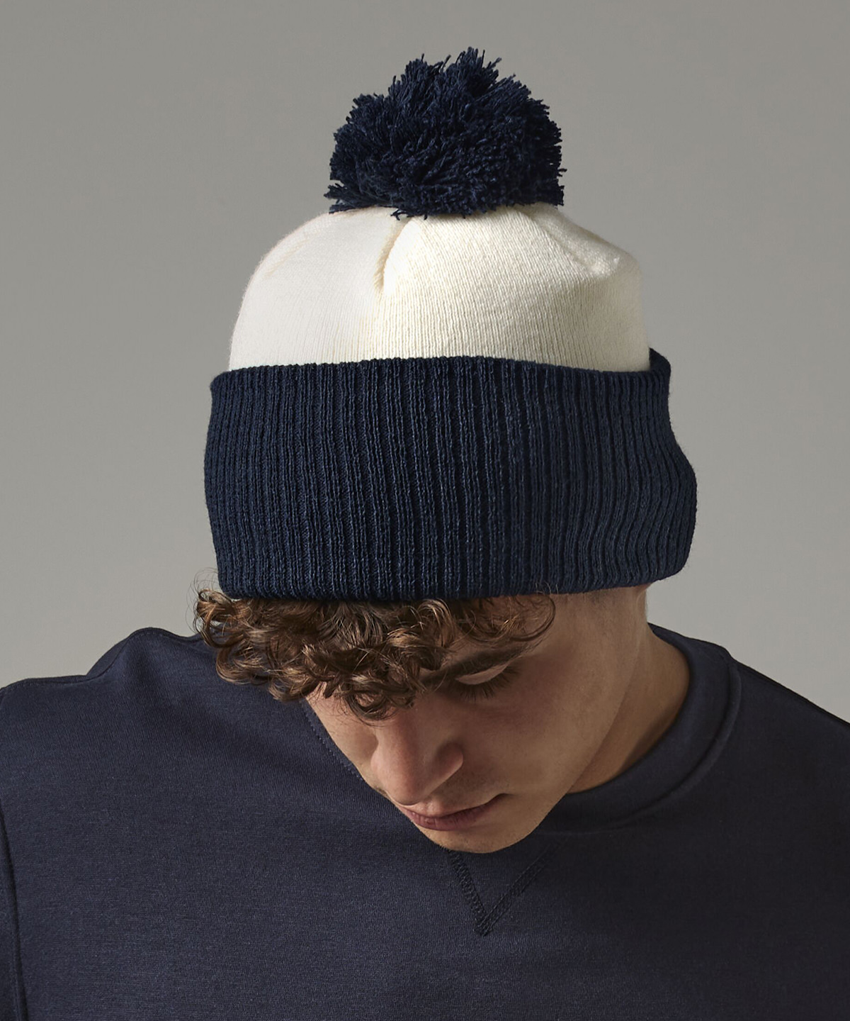 Off White/French Navy