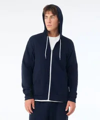 Unisex polycotton fleece full-zip hoodie