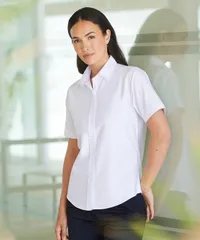 Women's short sleeve classic Oxford shirt