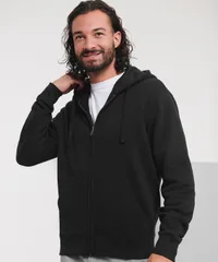 Authentic zipped hooded sweat