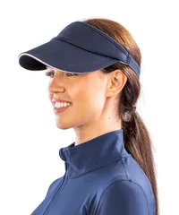 Herringbone sun visor with sandwich peak