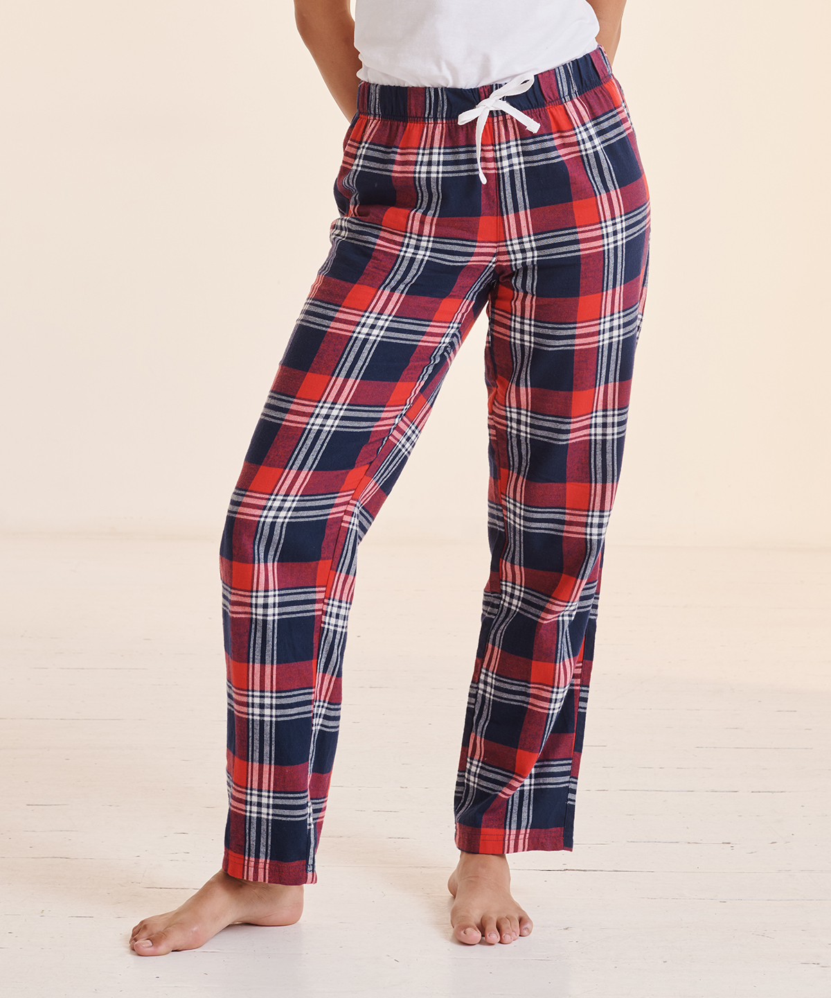 White/Pink Check