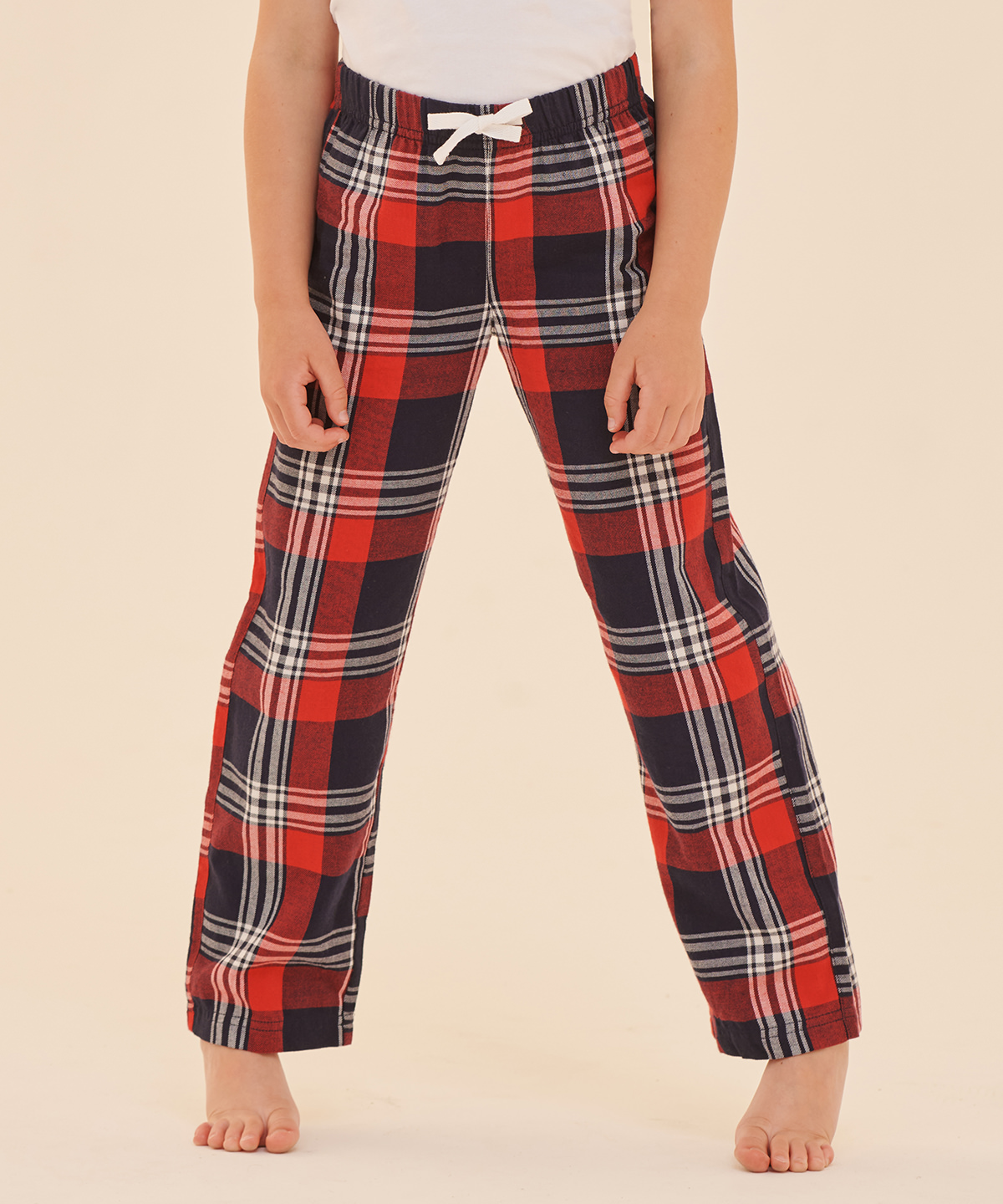 White/Pink Check