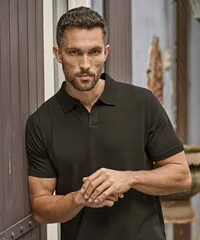 Luxury stretch v-neck polo (1404)