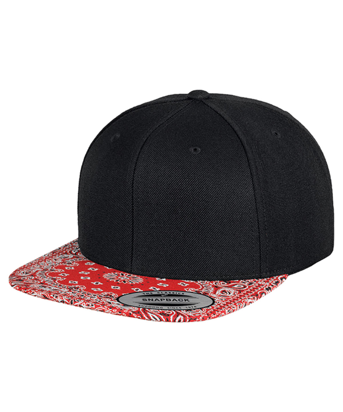 Black/Floral Red